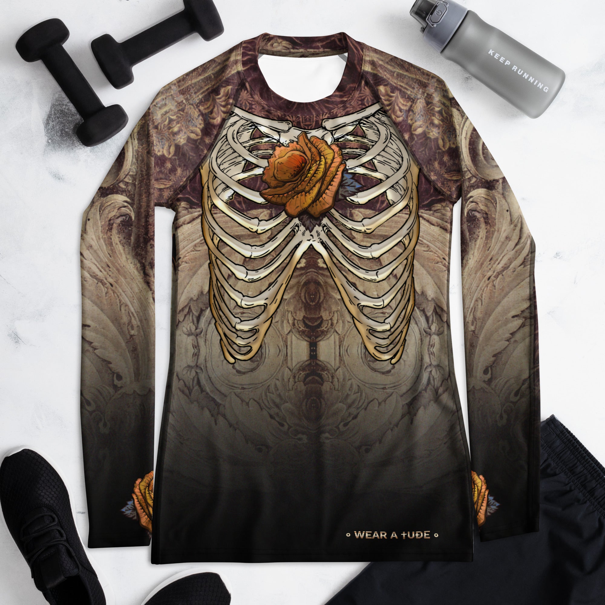 tattoo-inspired rashguard design