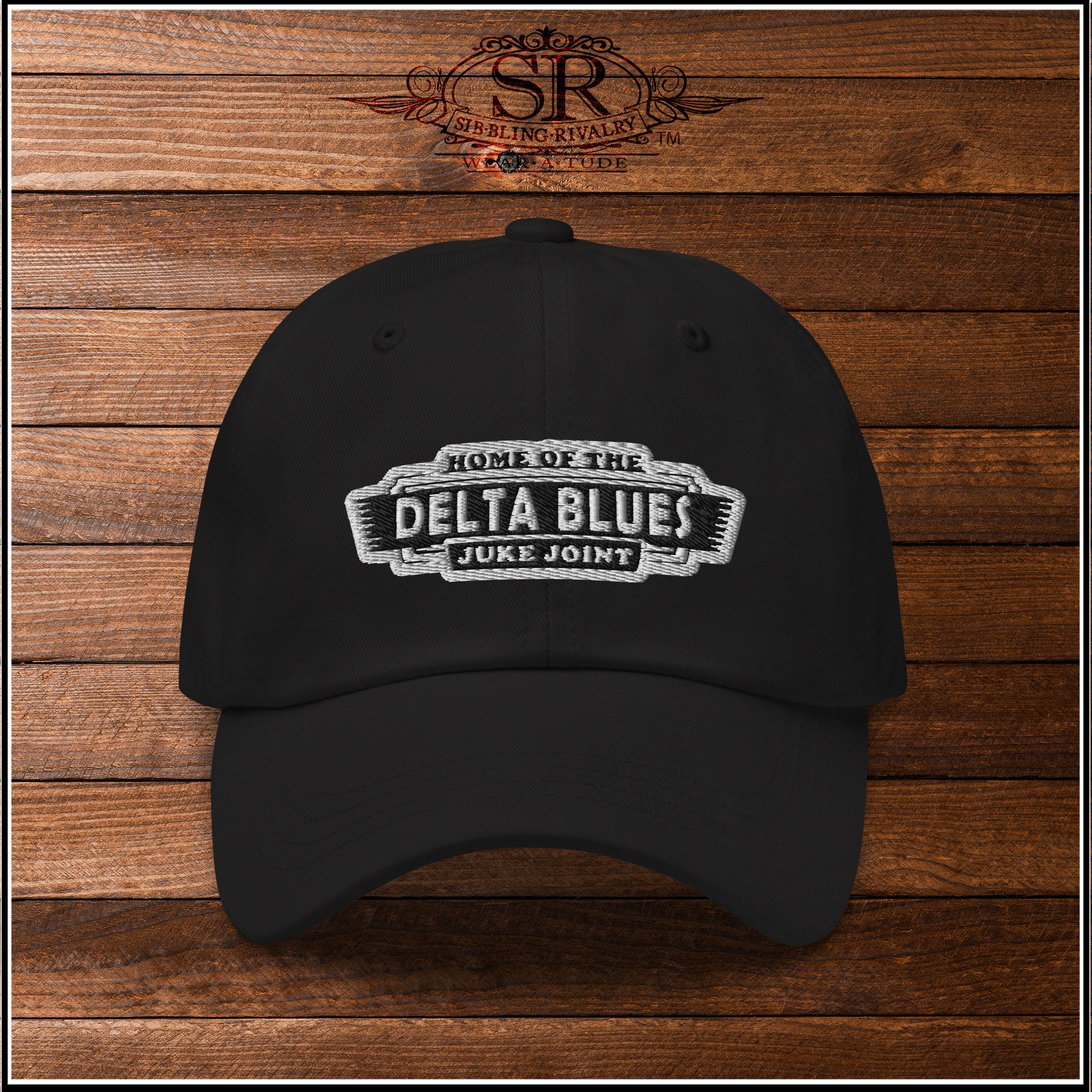 Delta Blues Juke Joint. Blues from the Mississippi Delta region, Quality Blues music hat by Sib.Bling Rivalry Design, Wear Atude