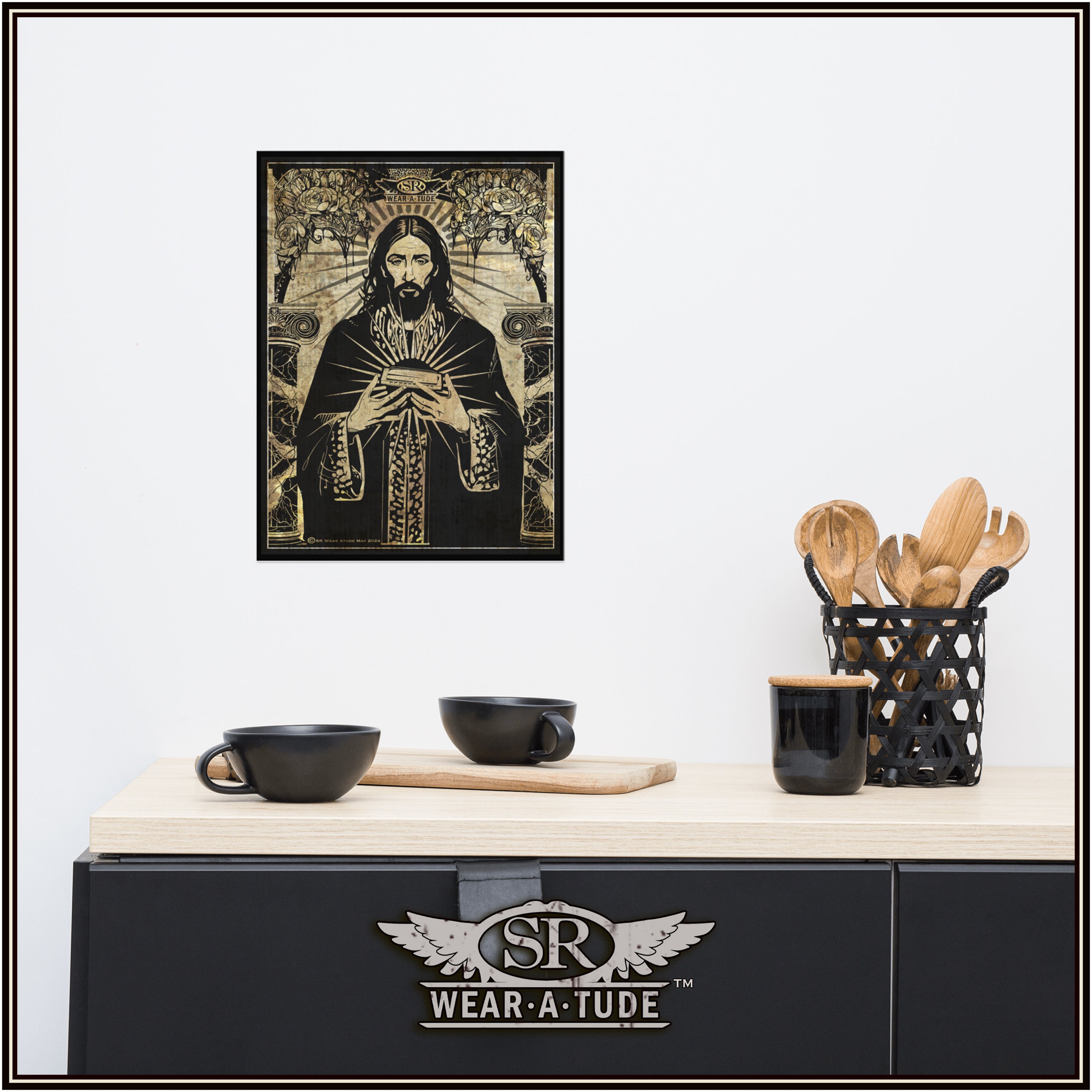 Harmonica Apostle, Aged Parchment Poster