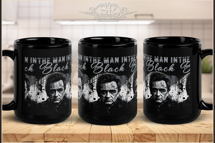 Johnny Cash Black Coffee Mug - SIB.BLING RIVALRY