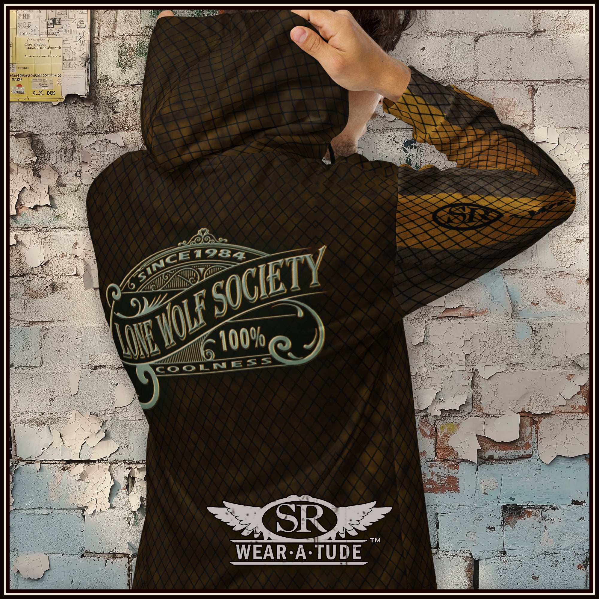 Lone Wolf Society Unisex zip hoodie