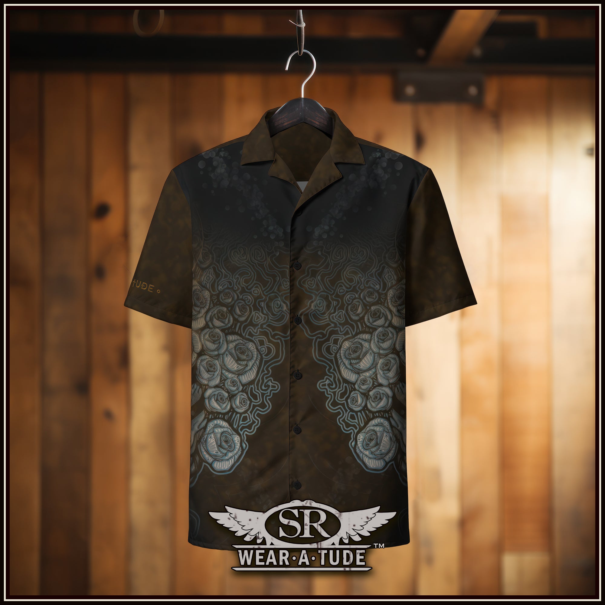 Feeling a bit Rock and a bit Country? We gave your flavour covered at SR Wear Atude. Our signature style of line roses and skulls.