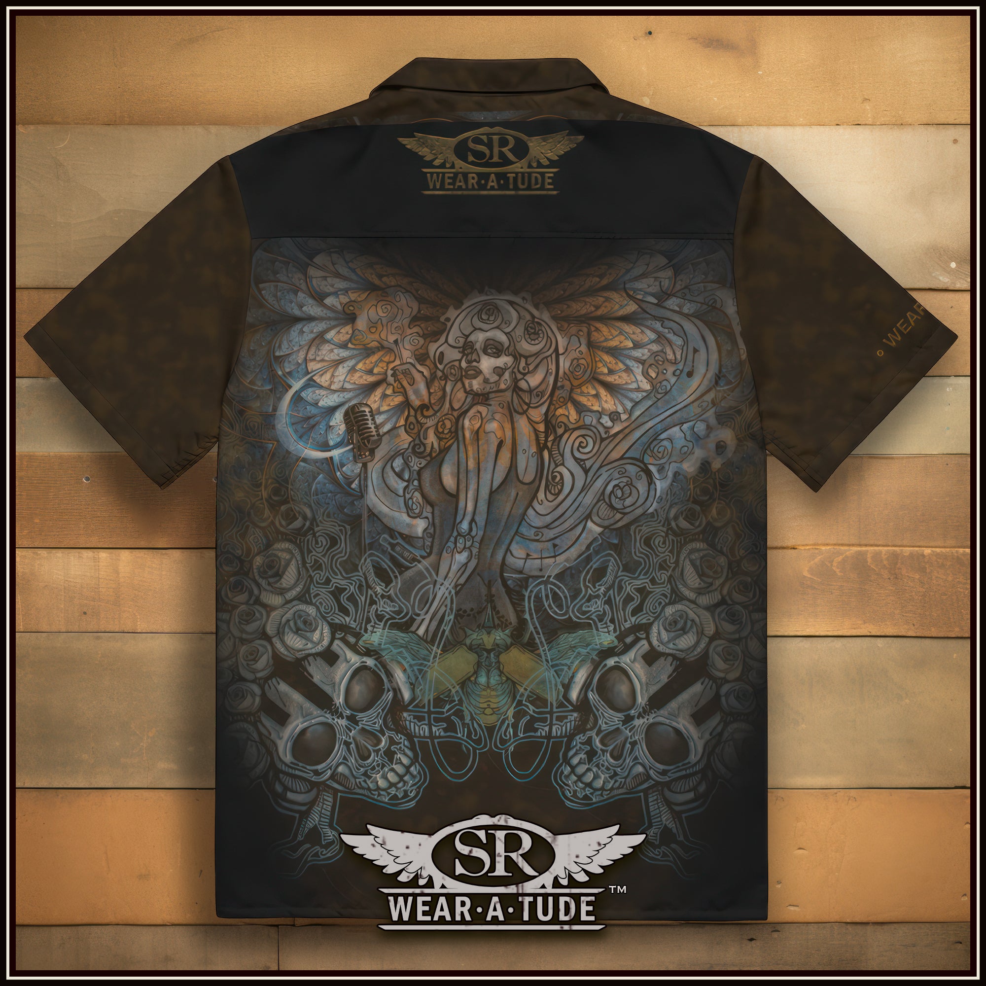 Feeling a bit Rock and a bit Country? We gave your flavour covered at SR Wear Atude. Our signature style of line roses and skulls.