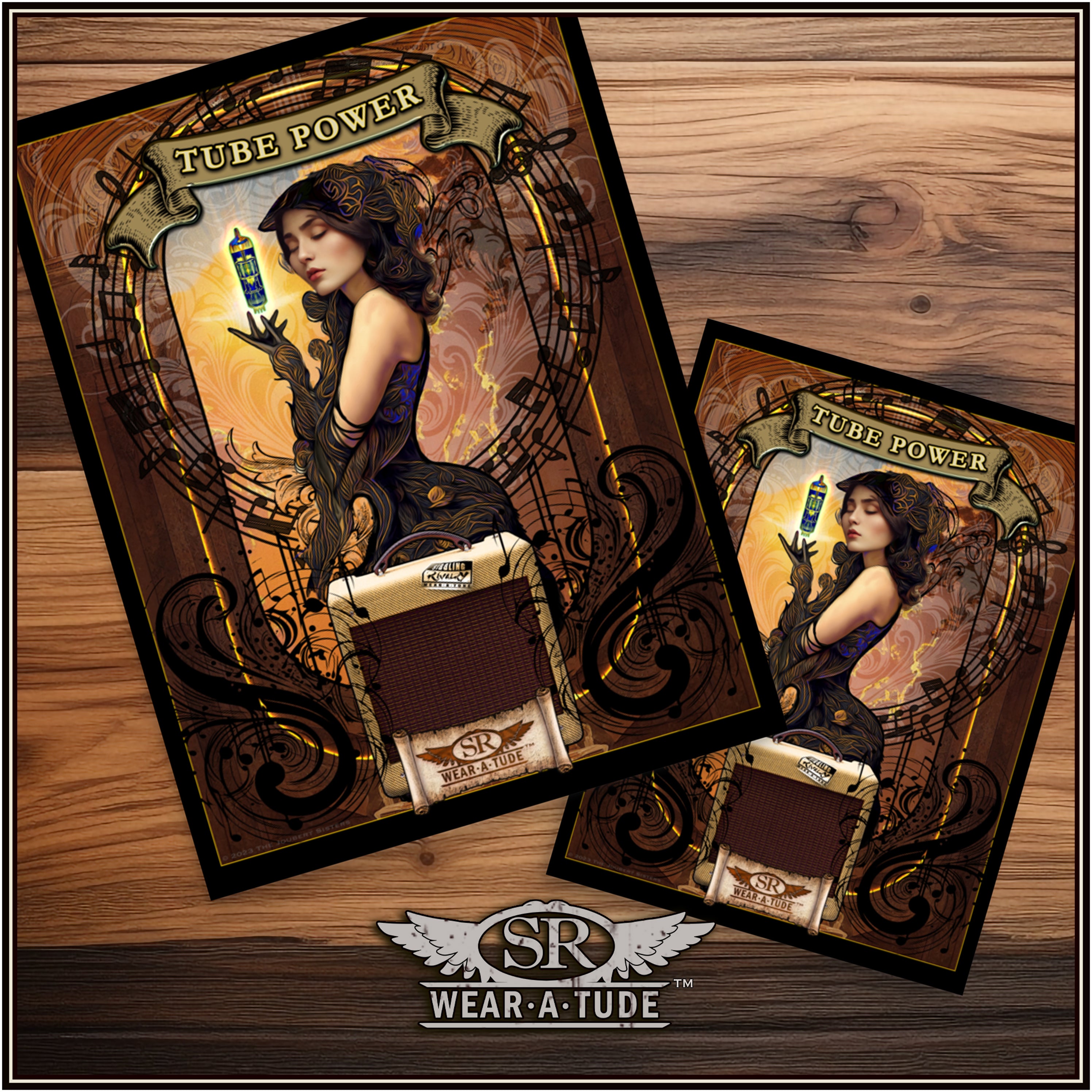Looking for a vintage style of old-world art? Sib.Bling Rivalry Design has created that look just for you. A brushed metal look with an Art Nouveau style for your home adds class to your environment. This high-resolution image featuring a skull with tentacles trimmed with intricate marble pillars will look epic on any wall.<br>Our museum-quality posters are made on thick matte paper. Add a wonderful accent to your room and office with these quality posters from SR Wear Atude. in two sizes
