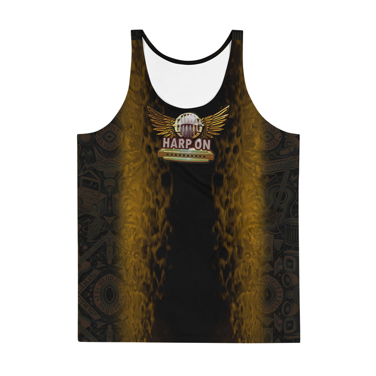 Harp-on, Copper Foil Unisex Tank Top - SIB.BLING RIVALRY