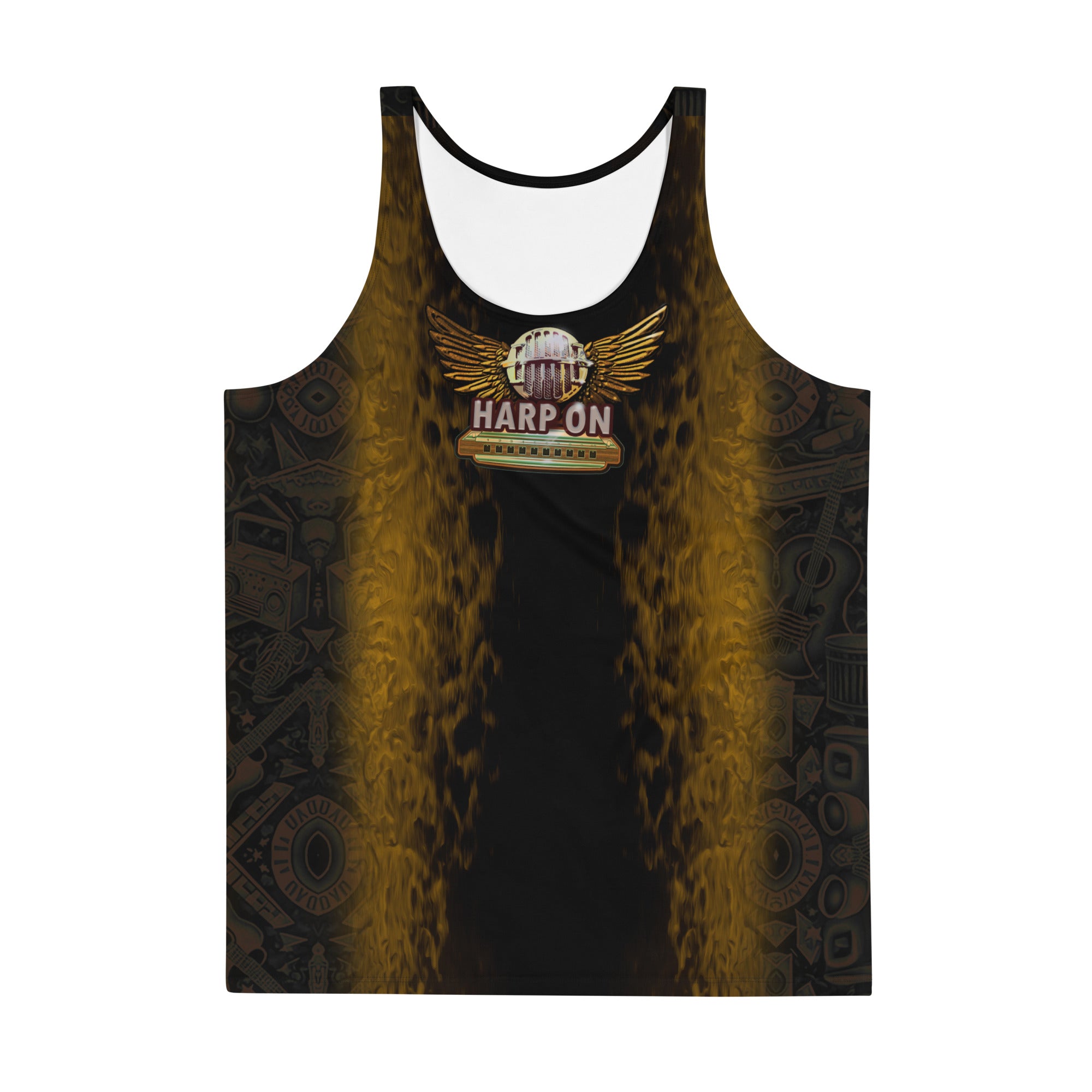 Harp-on, Copper Foil Unisex Tank Top - SIB.BLING RIVALRY