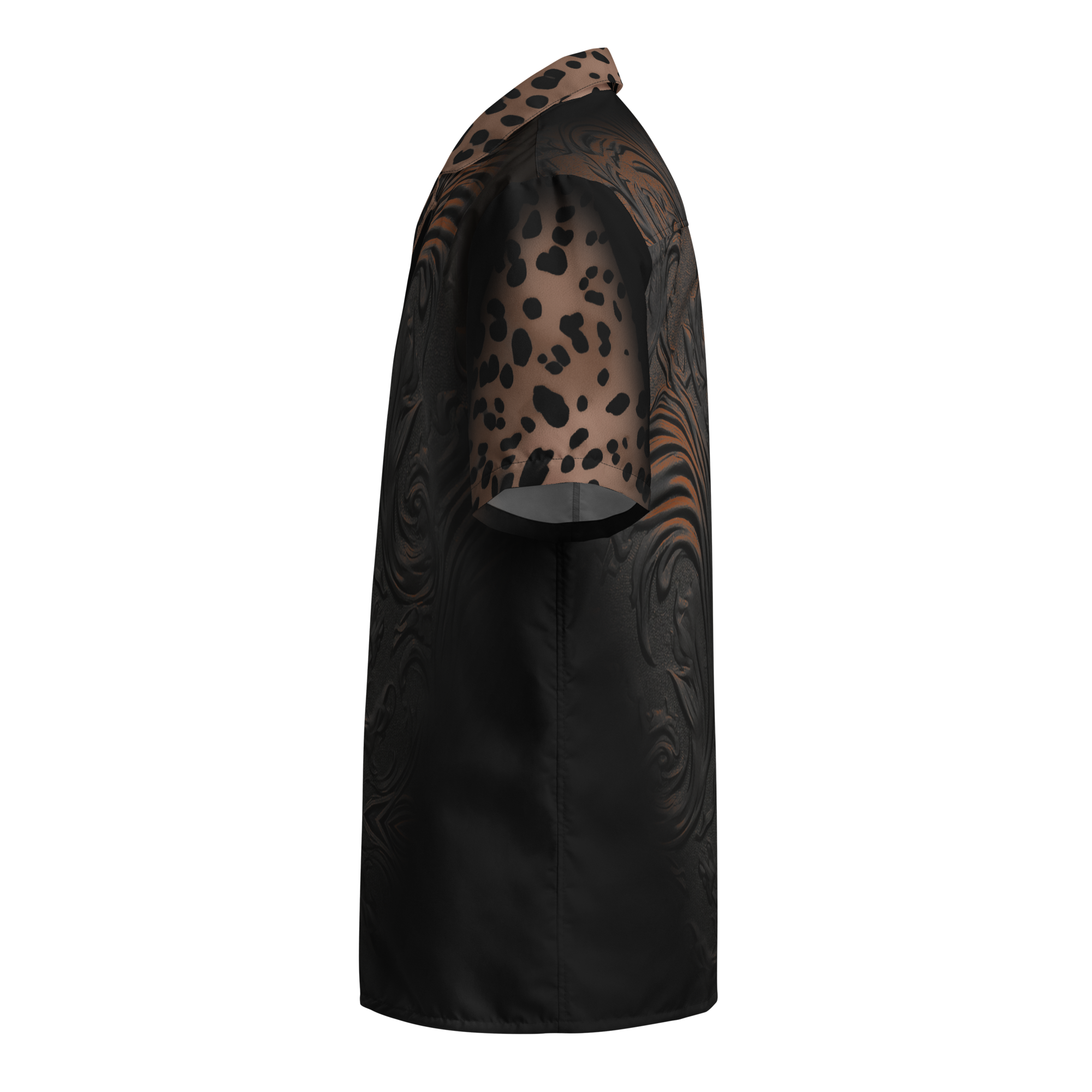 Wild Menace Brown Unisex button shirt