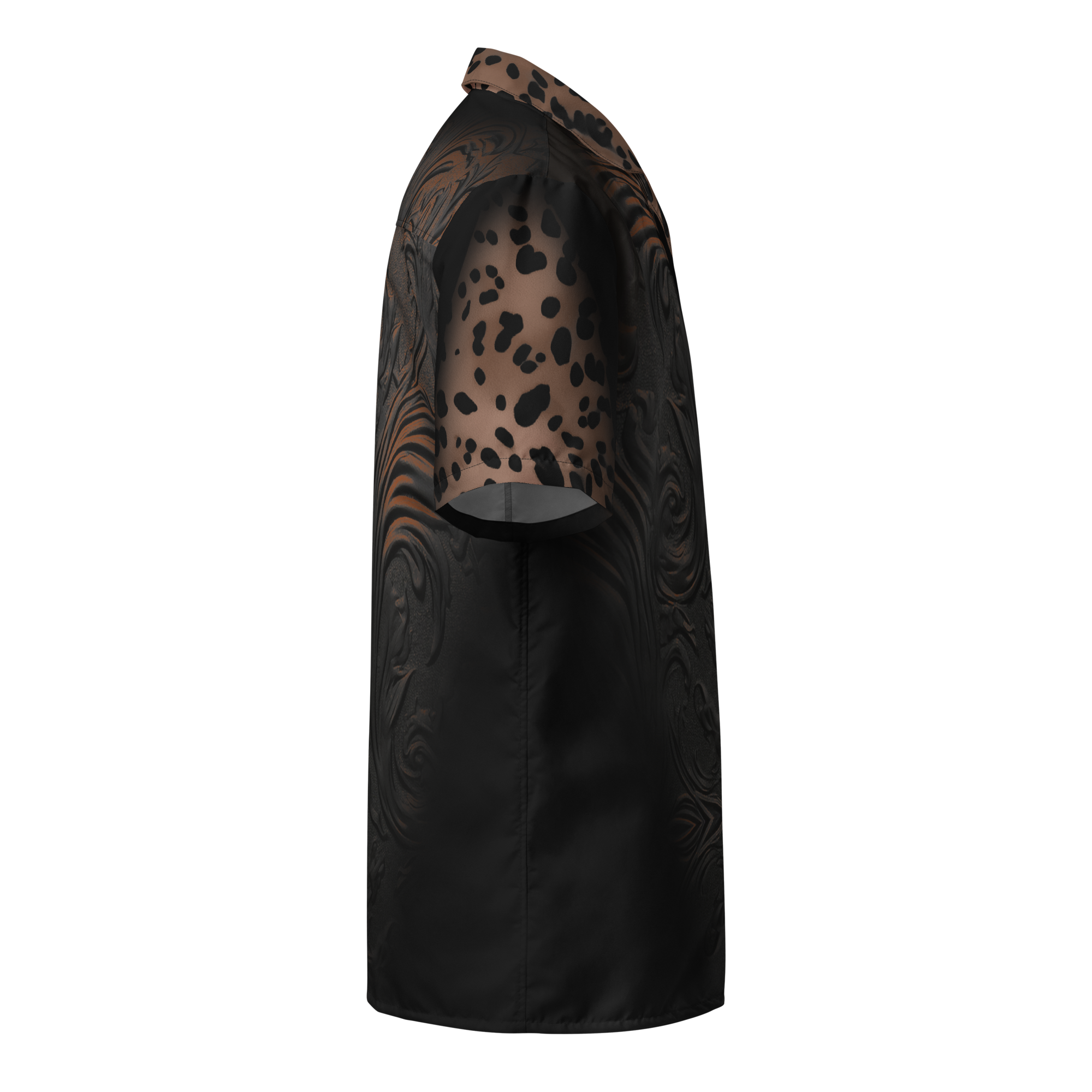Wild Menace Brown Unisex button shirt