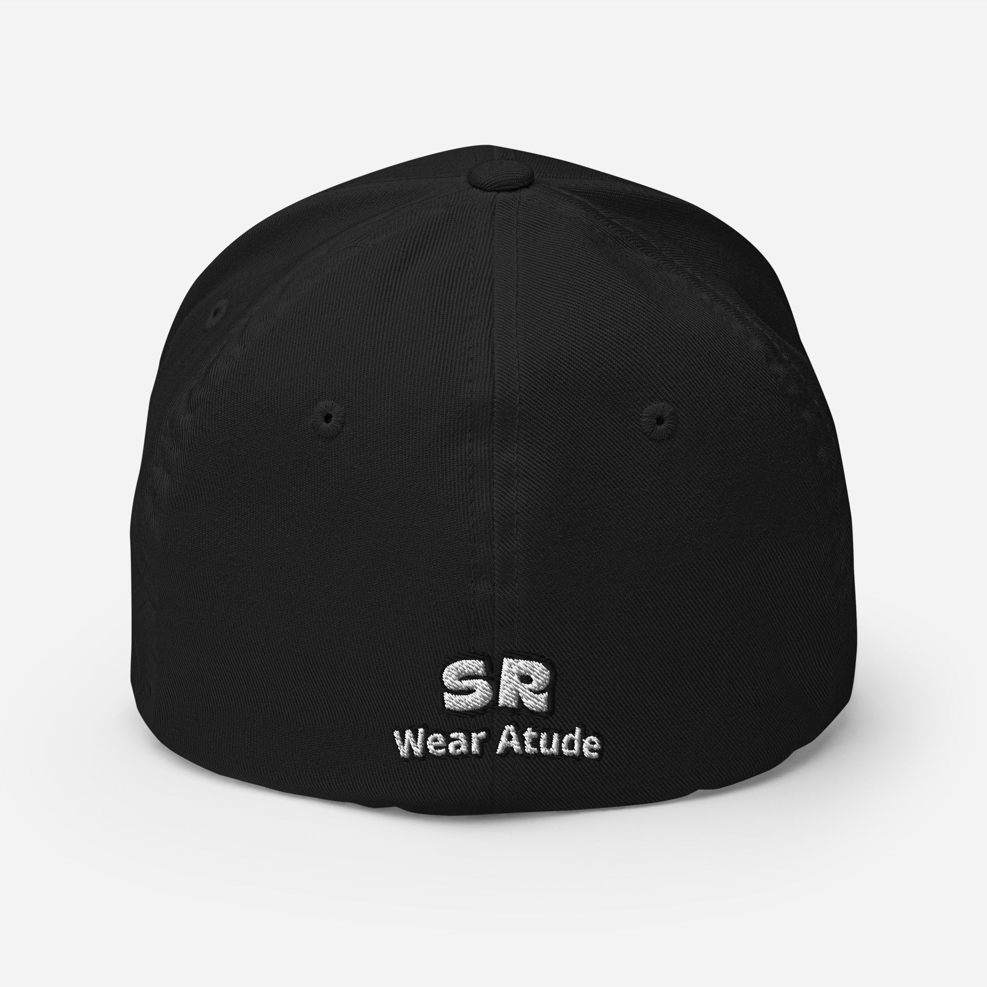 Harp Mic White - 4 Sided Embroidery Closed Back Cap