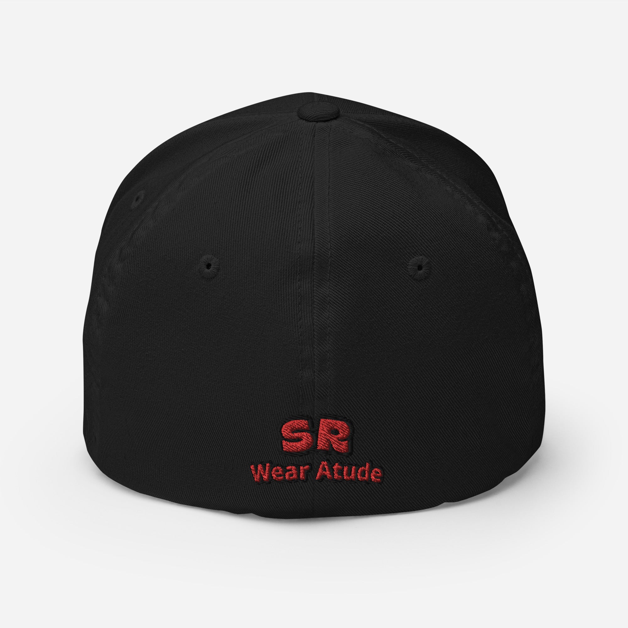 Harp Mic Red - 4 Sided Embroidery Closed Back Cap