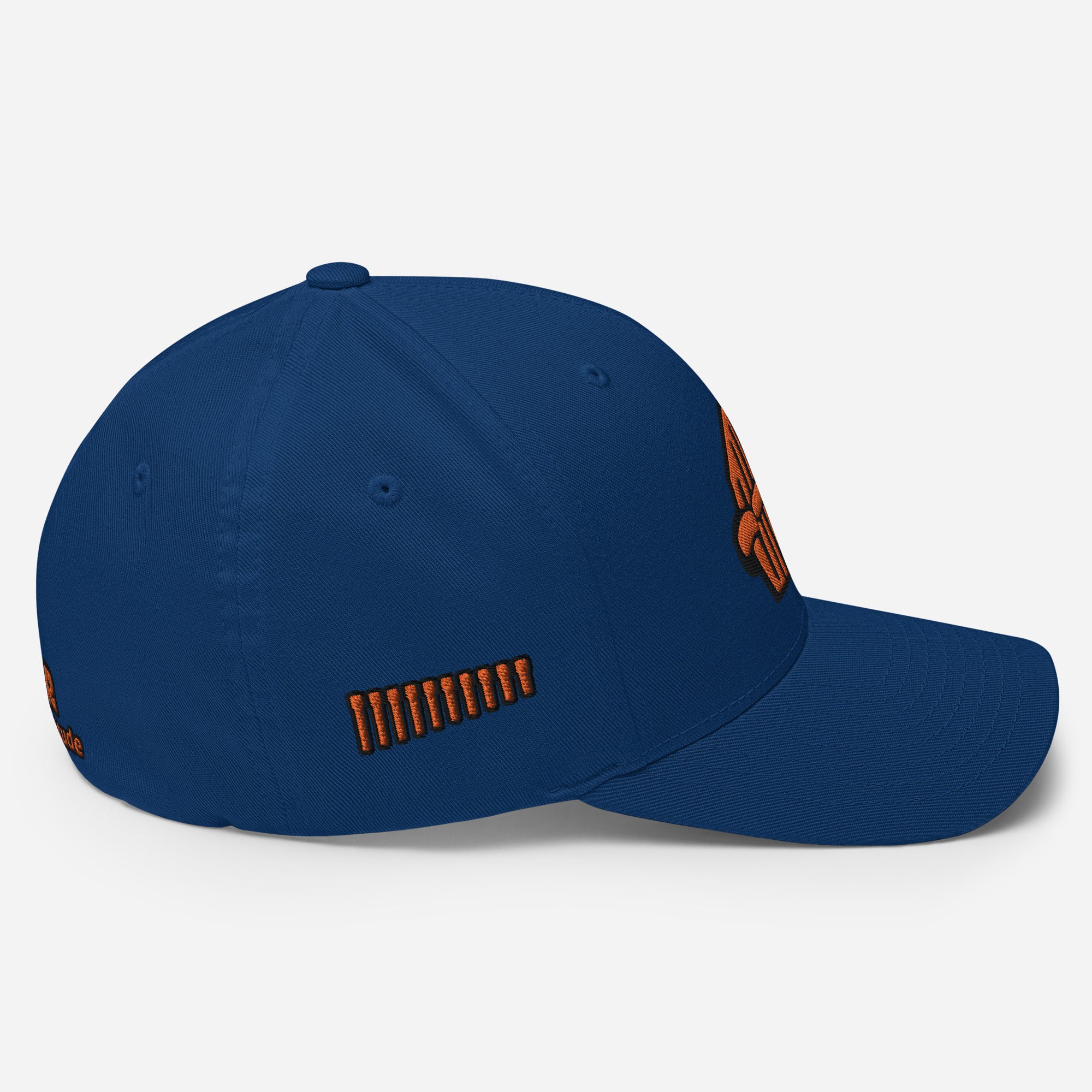Harp Mic Orange - 4 Sided Embroidery Closed Back Cap