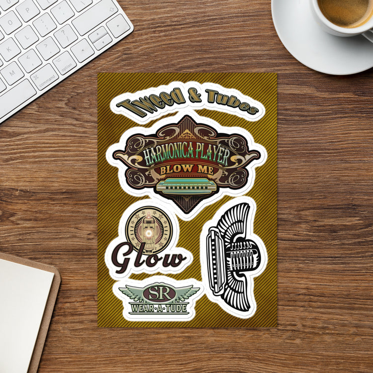 TUBE AMP stickers for harmonica players - SIB.BLING RIVALRY