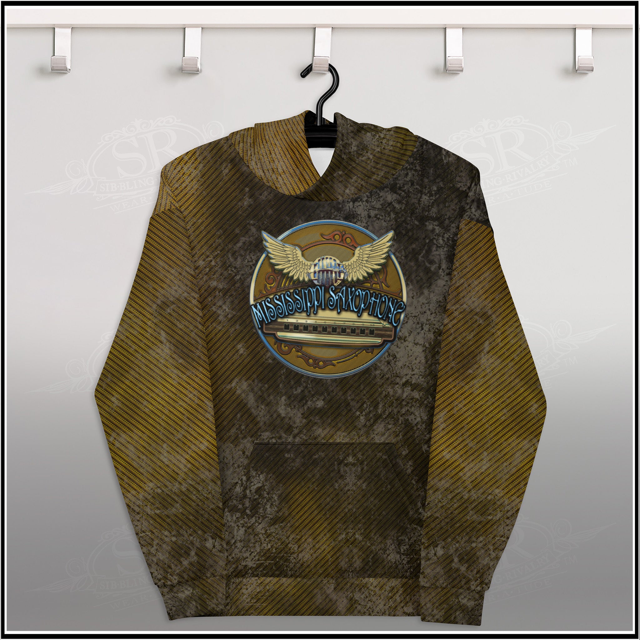 MUDDY TWEED MISSISSIPPI SAX ~ SR Unisex Hoodie - SIB.BLING RIVALRY