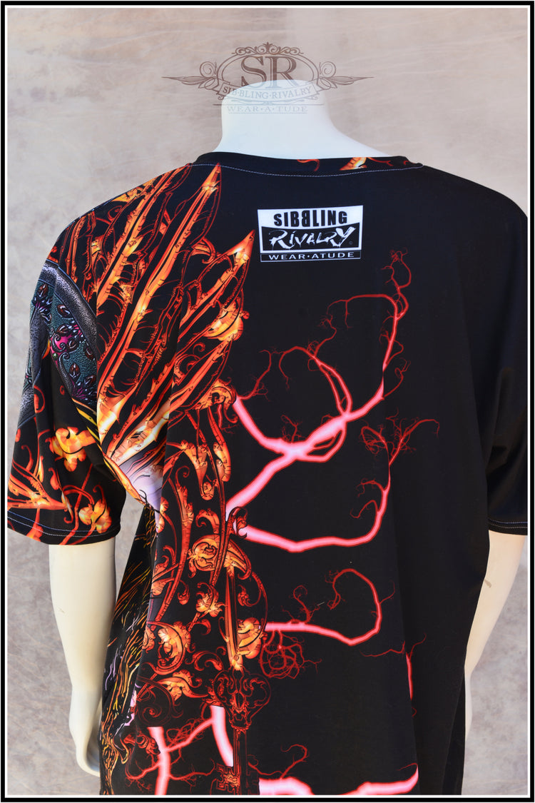 Bad Seed Skater t-shirt back. Bubble gum skull graphics