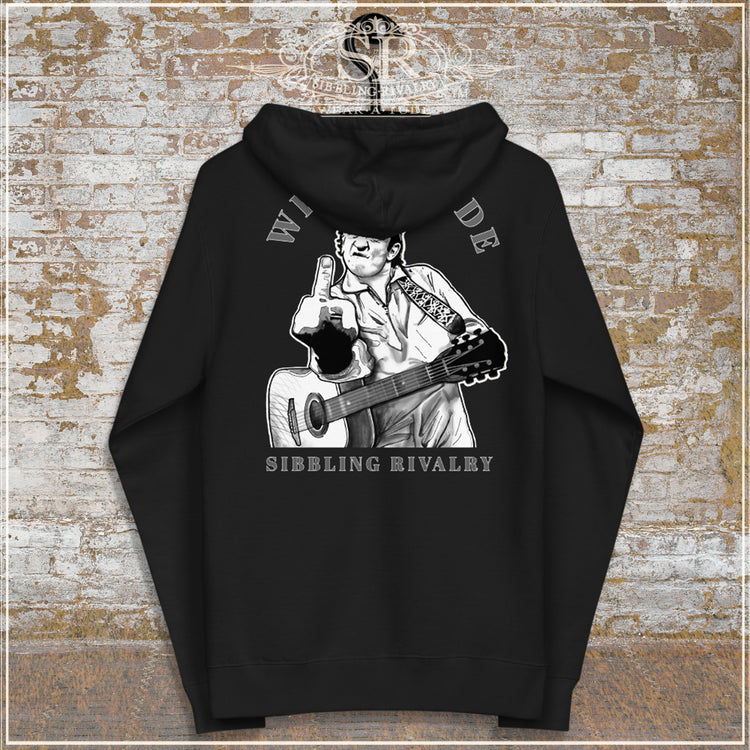 JOHNNY CASH ATTITUDE Unisex fleece zip up hoodie - SIB.BLING RIVALRY