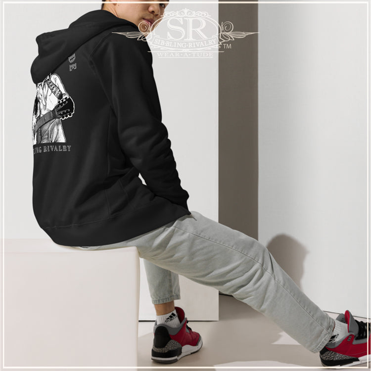 JOHNNY CASH ATTITUDE Unisex fleece zip up hoodie - SIB.BLING RIVALRY