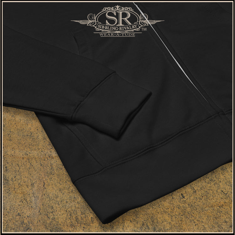 LEMMY Unisex fleece zip up hoodie - SIB.BLING RIVALRY