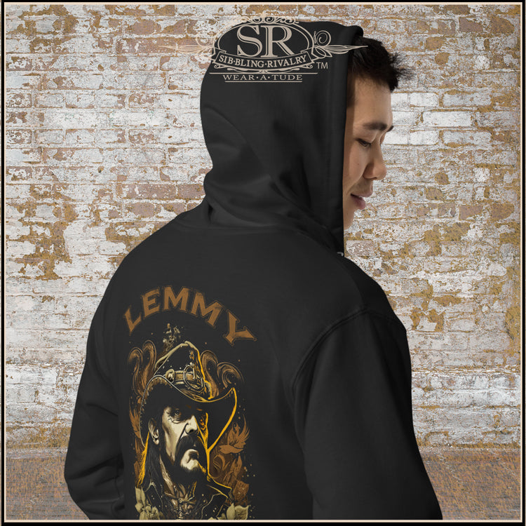 LEMMY Unisex fleece zip up hoodie - SIB.BLING RIVALRY