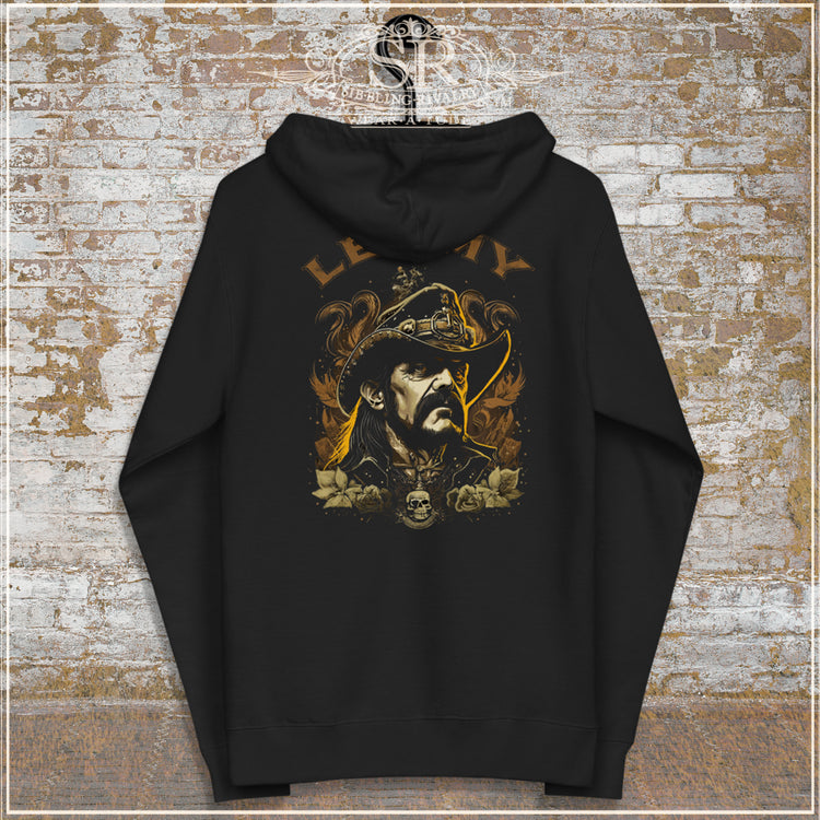 LEMMY Unisex fleece zip up hoodie - SIB.BLING RIVALRY
