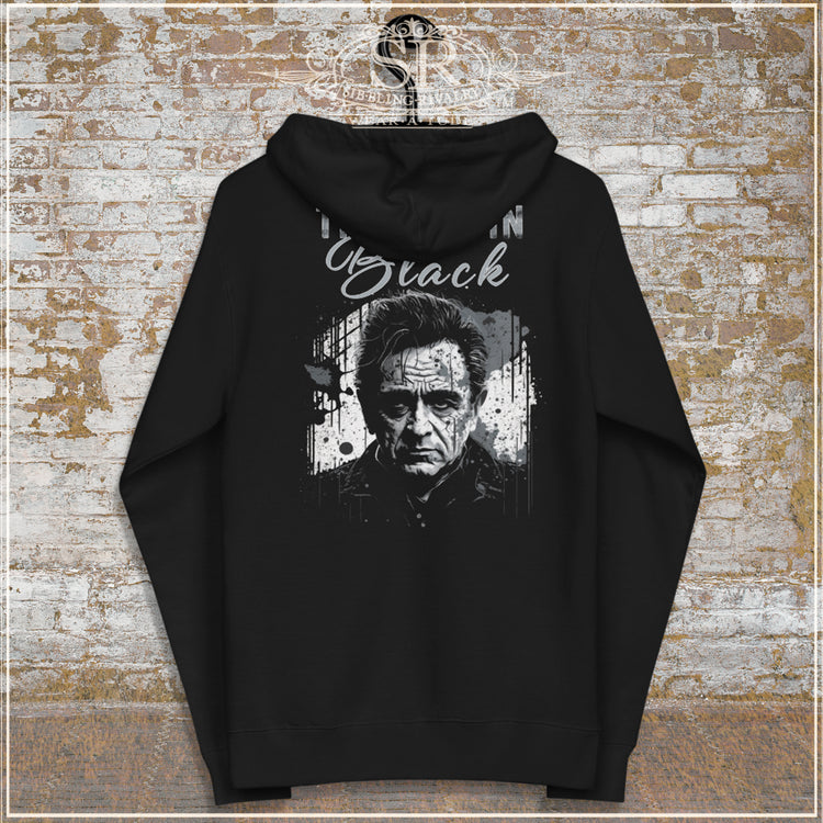 JOHNNY CASH The Man In Black fleece zip up hoodie - SIB.BLING RIVALRY
