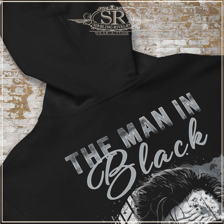 JOHNNY CASH The Man In Black fleece zip up hoodie - SIB.BLING RIVALRY