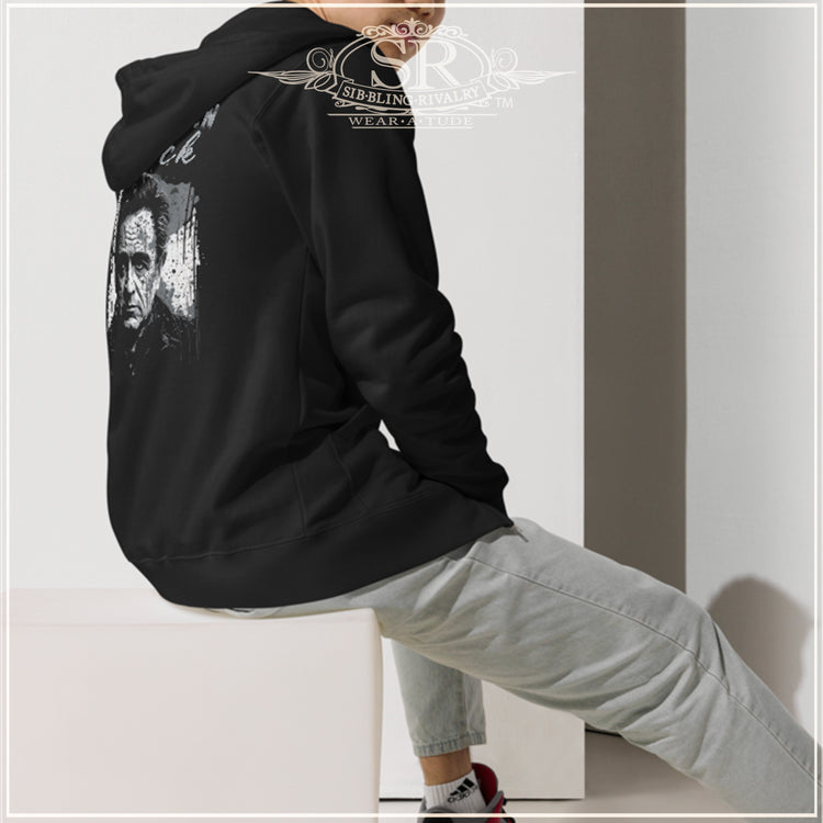 JOHNNY CASH The Man In Black fleece zip up hoodie - SIB.BLING RIVALRY
