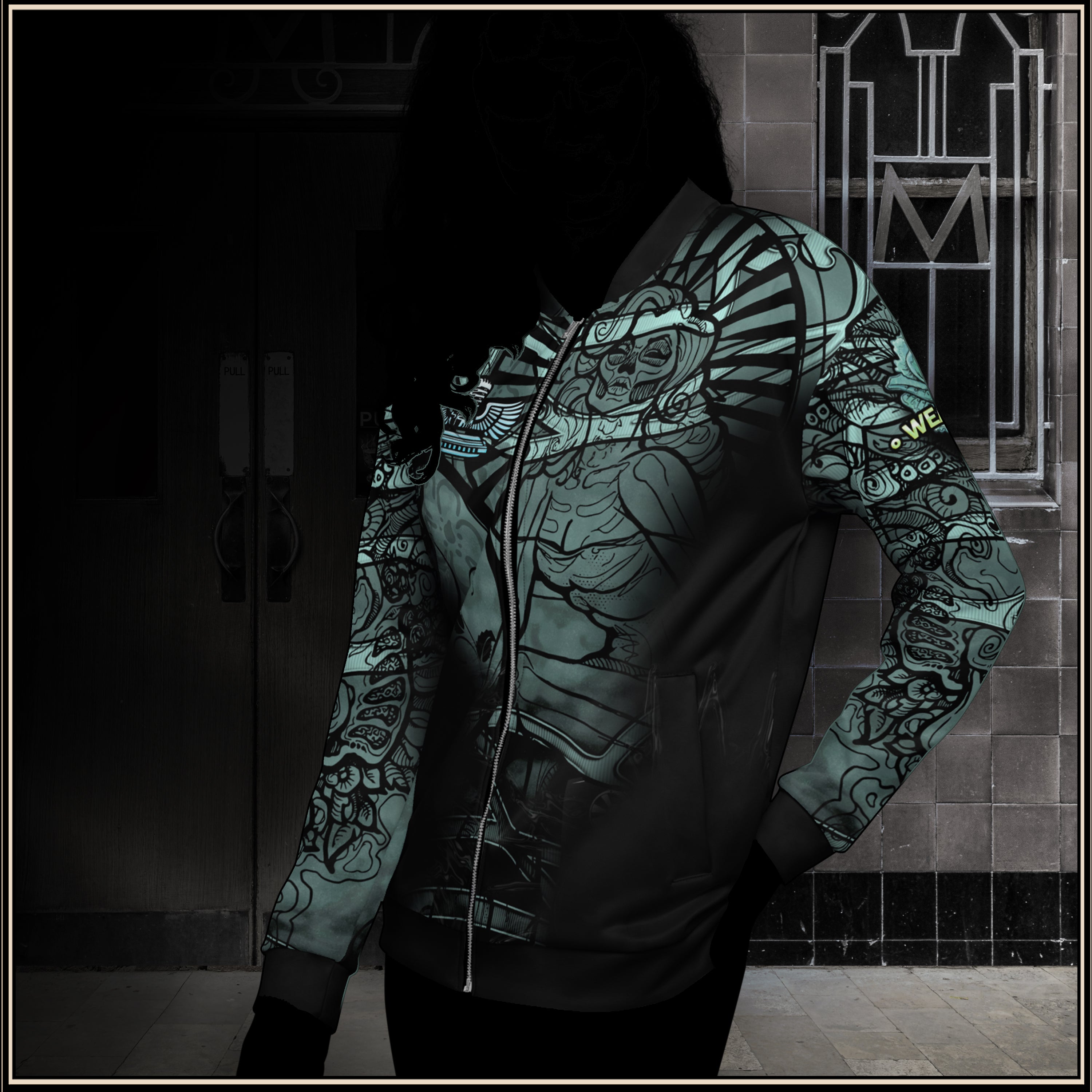 VOODOO GIRL HARMONICA ~ Unisex Bomber Jacket - SIB.BLING RIVALRY