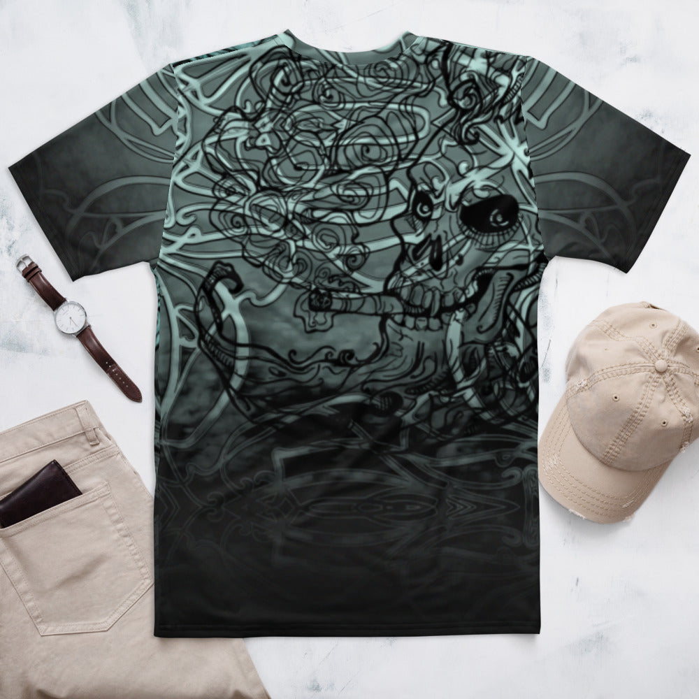 Blue moon skull demo image on back