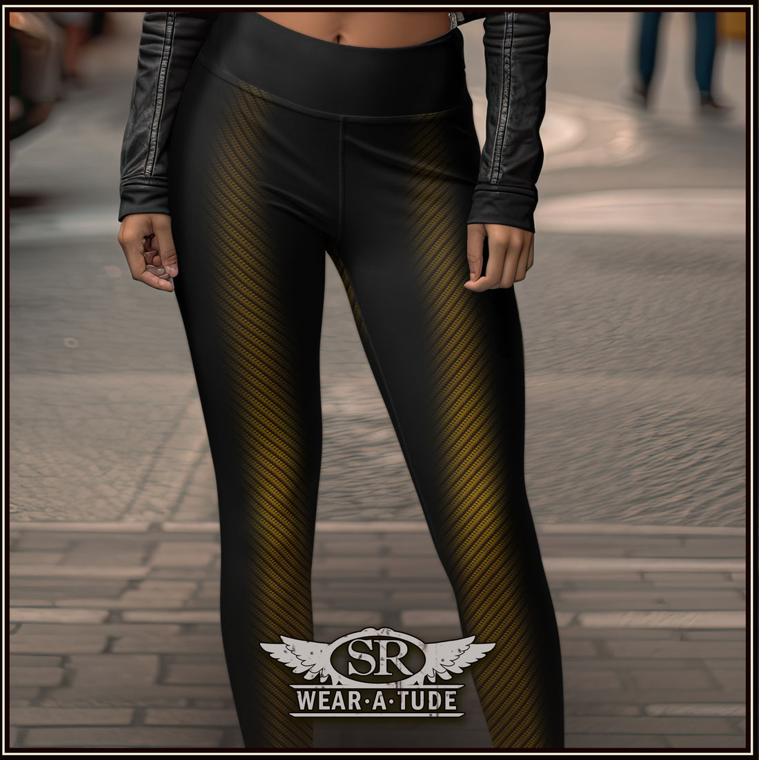Tweedy yoga leggings for the ultimate Blues-rock fashion ensemble. Let your style reflect your raw energy and rebellious spirit of Blues-Rock. Let your Wear Atude show with SibBling Rivalry Design Streetwear.