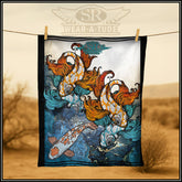 GO WITH THE FLOW ~ SR Chair Throw Blanket - SIB.BLING RIVALRY