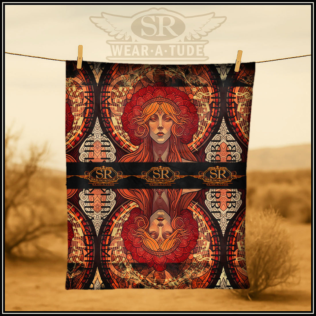 MUSIC MUSE ~ SR Chair Throw &amp; Couch Throw Blanket - SIB.BLING RIVALRY