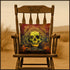 ORANGE GRUNGE SKULL ~ SR Big Puffy Pillow - SIB.BLING RIVALRY