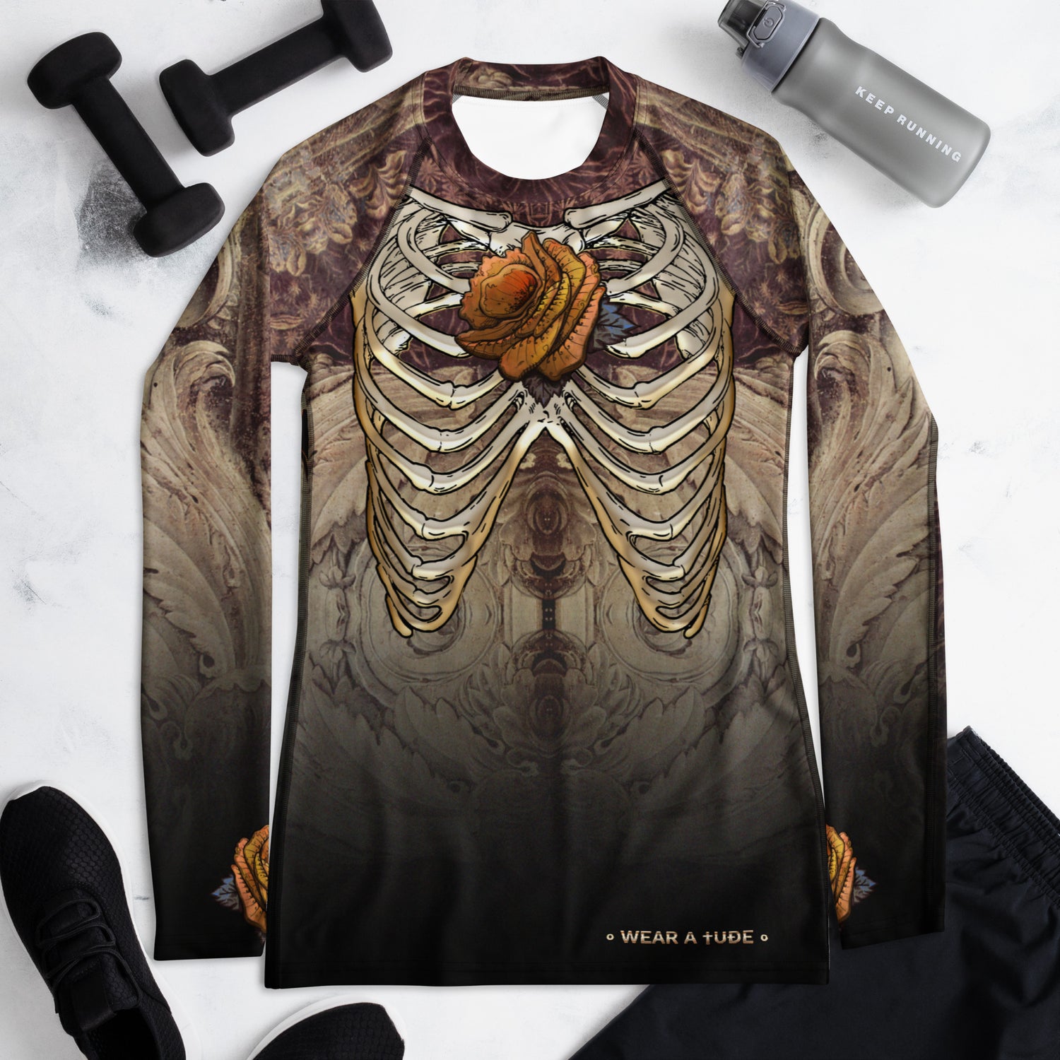 tattoo-inspired rashguard design