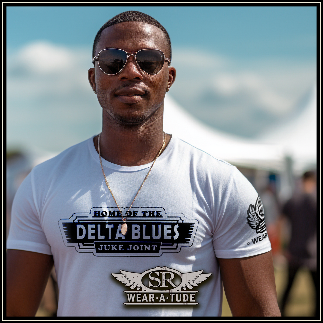 Slick DELTA BLUES Juke Joint Short sleeve t-shirt  by SIB.BLING RIVALRY. Comfortable shirt for the blues player. Show your blues loyalty in this smooth looking gear. Blues t-shirts