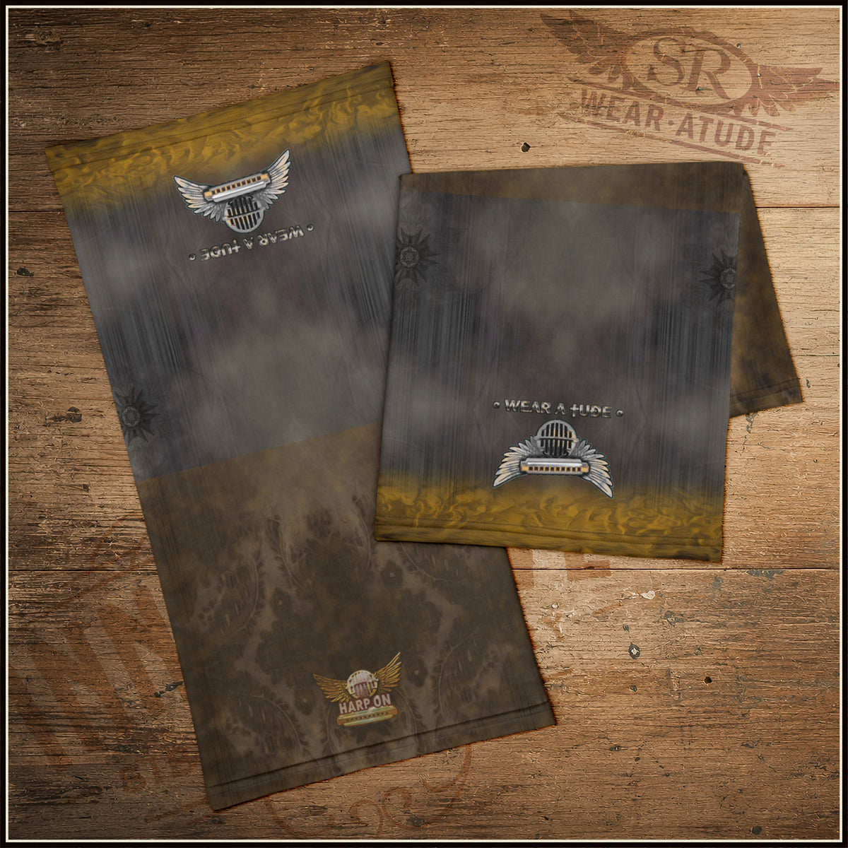 Harp On double sided Neck Gaiter - SIB.BLING RIVALRY