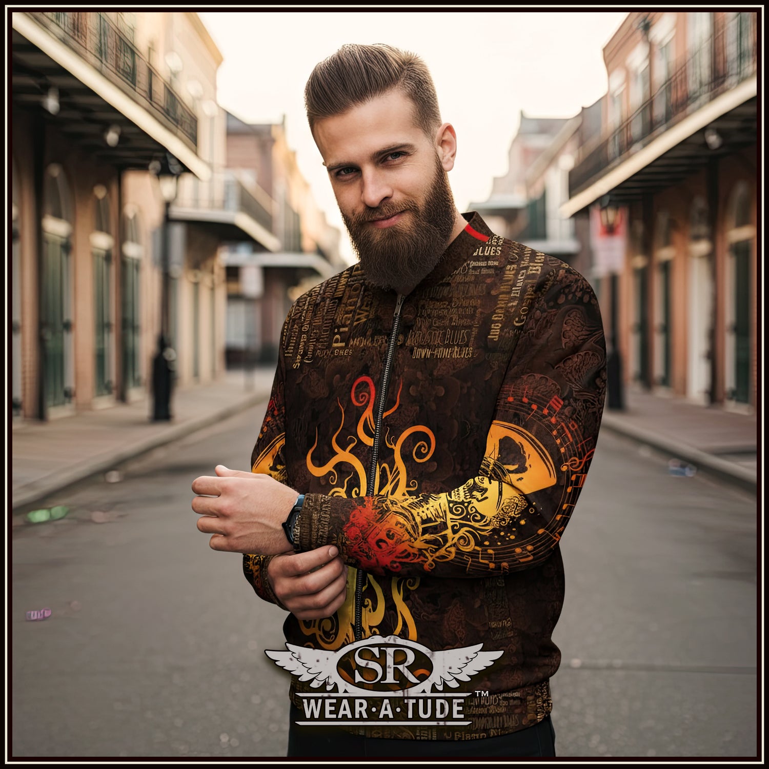 Inferno Roots, Unisex Bomber Jacket