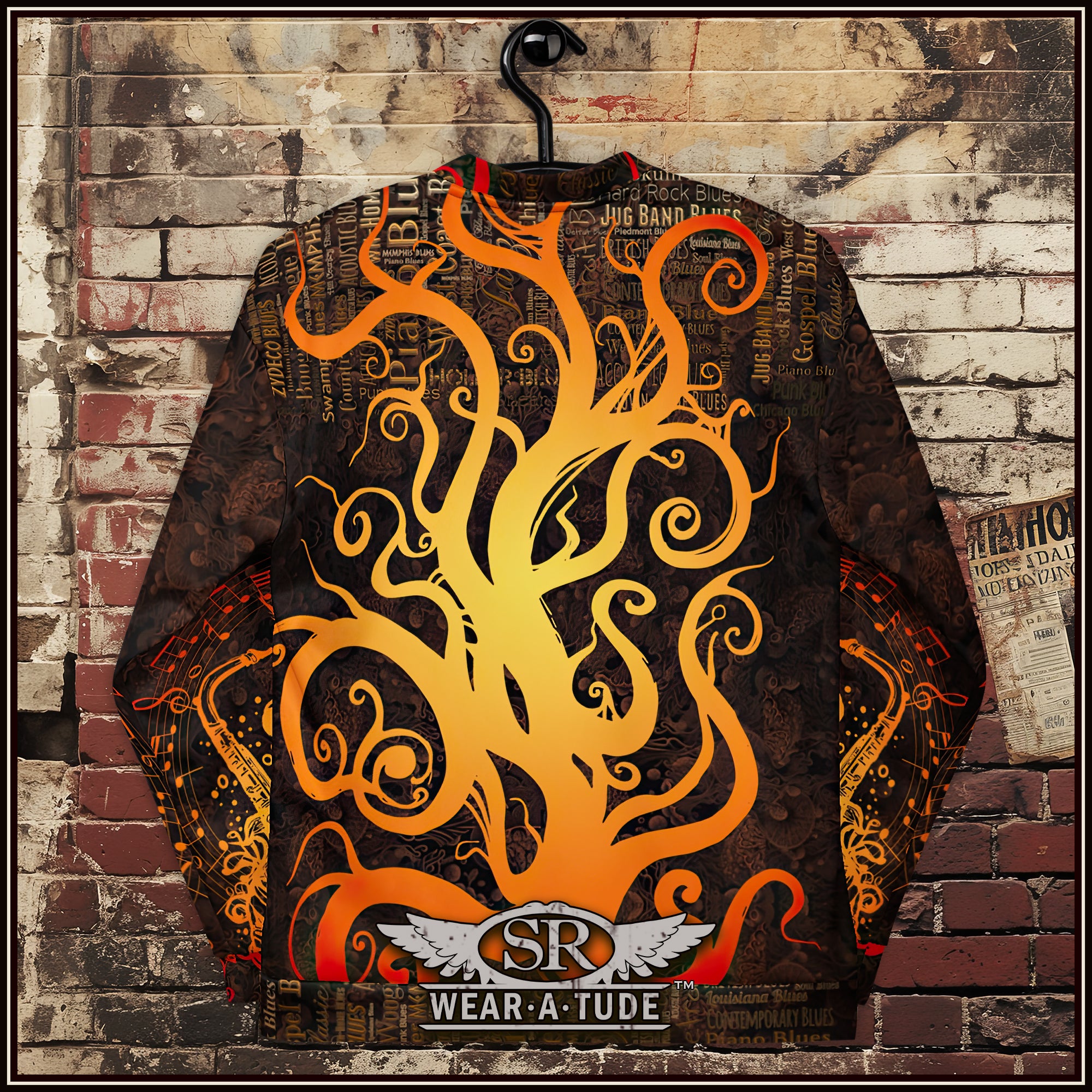 Inferno Roots, Unisex Bomber Jacket