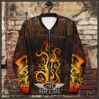 Inferno Roots, Unisex Bomber Jacket