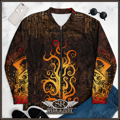 Inferno Roots, Unisex Bomber Jacket