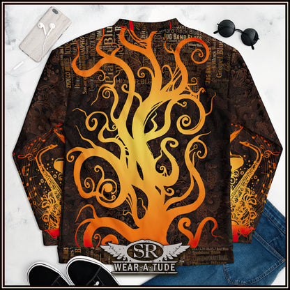 Inferno Roots, Unisex Bomber Jacket