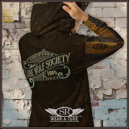 Lone Wolf Society Unisex zip hoodie