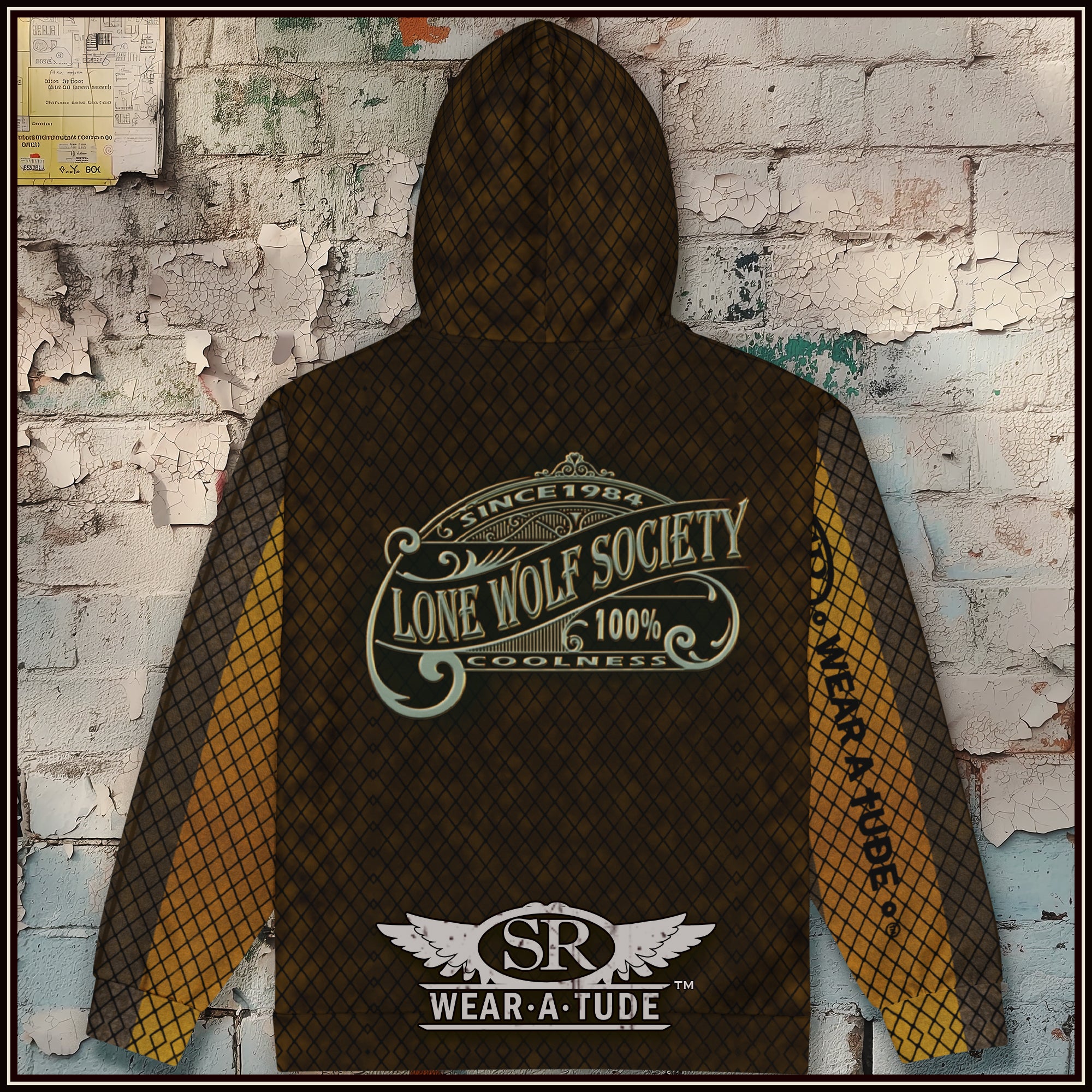 Lone Wolf Society Unisex zip hoodie