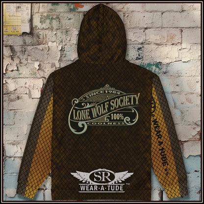 Lone Wolf Society Unisex zip hoodie