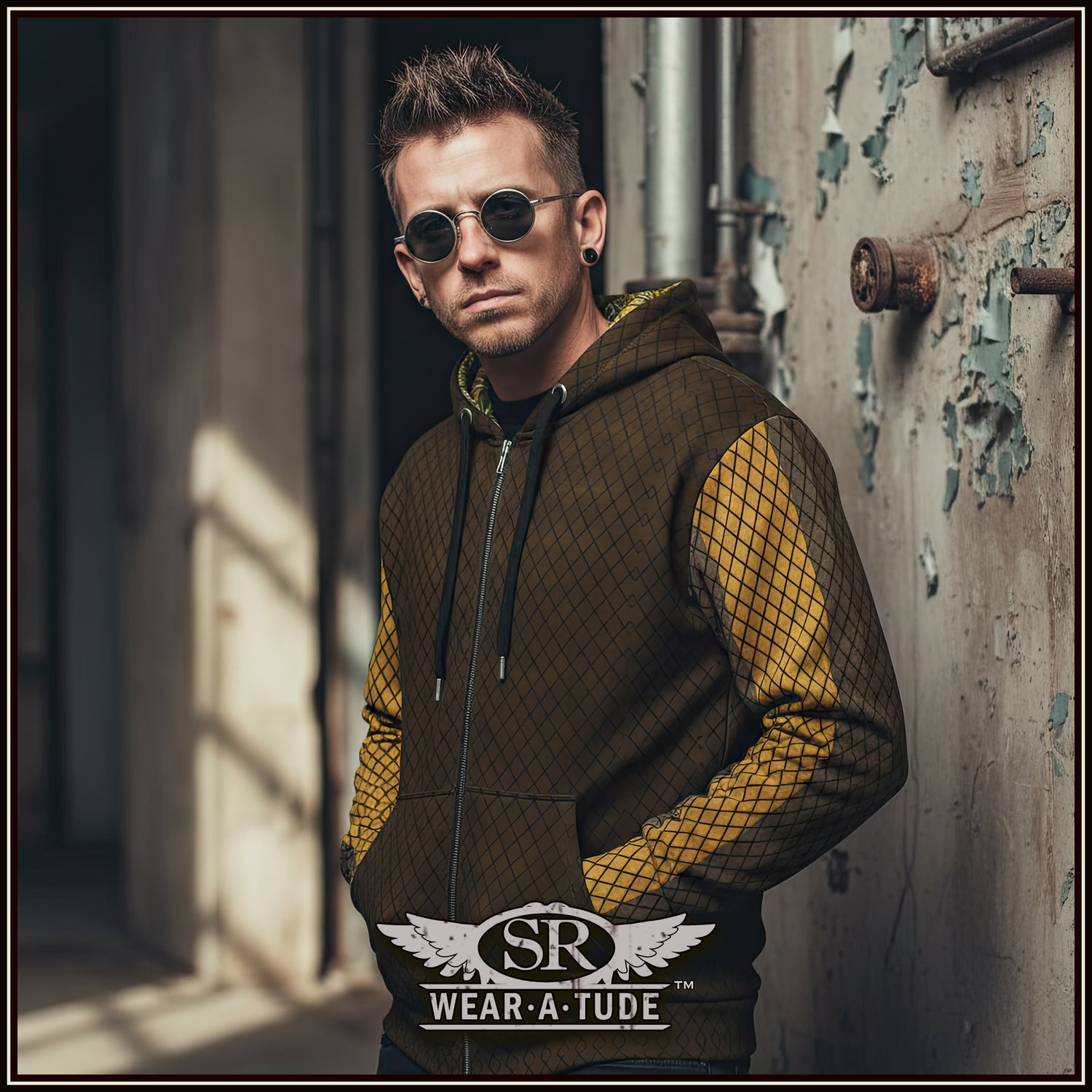 Lone Wolf Society Unisex zip hoodie