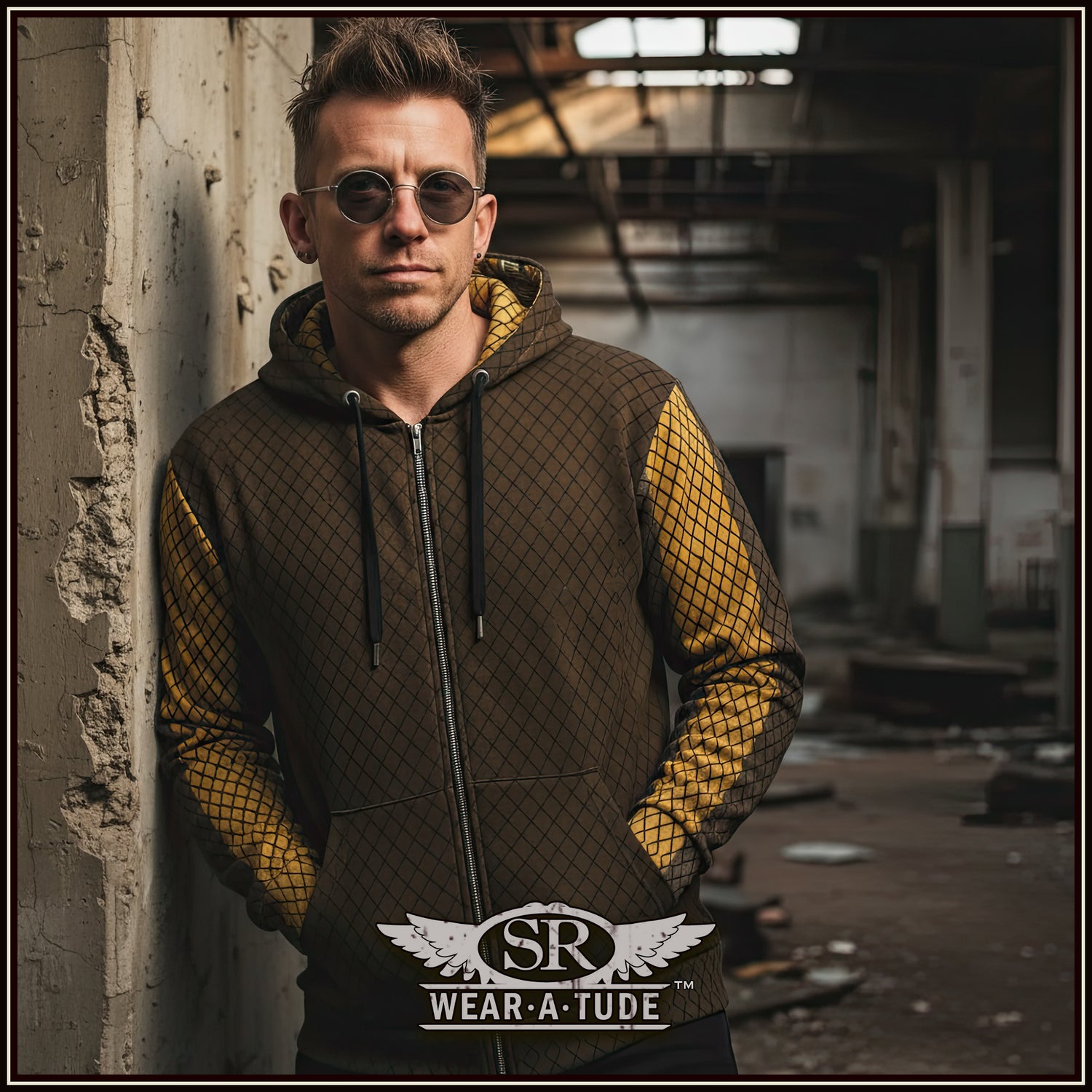 Lone Wolf Society Unisex zip hoodie