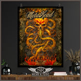 Looking for a metal-rock print for your music room? This high-resolution image featuring a skull with tentacles trimmed with intricate marble pillars will look epic on any wall.<br>Our museum-quality posters are made on thick matte paper. Add a wonderful accent to your room and office with these quality posters from SR Wear Atude.