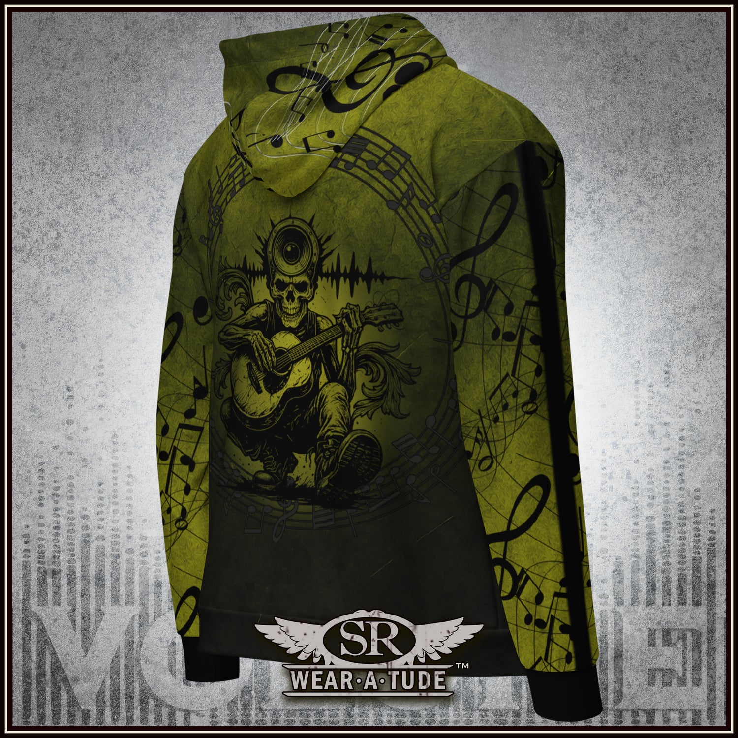 Mind Your Music, Ectoplasm Green, Zip Hoodie