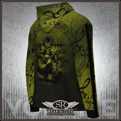 Mind Your Music, Ectoplasm Green, Zip Hoodie