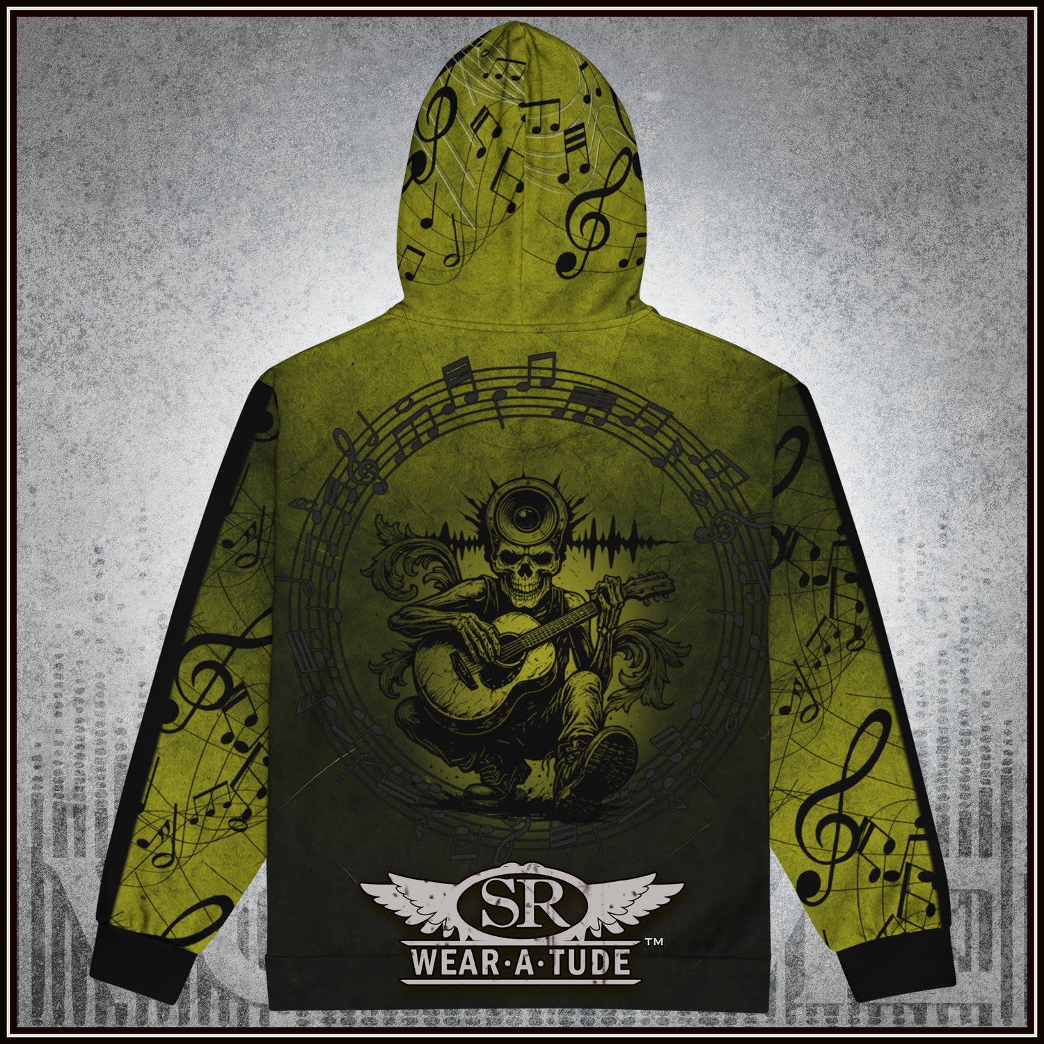 Mind Your Music, Ectoplasm Green, Zip Hoodie