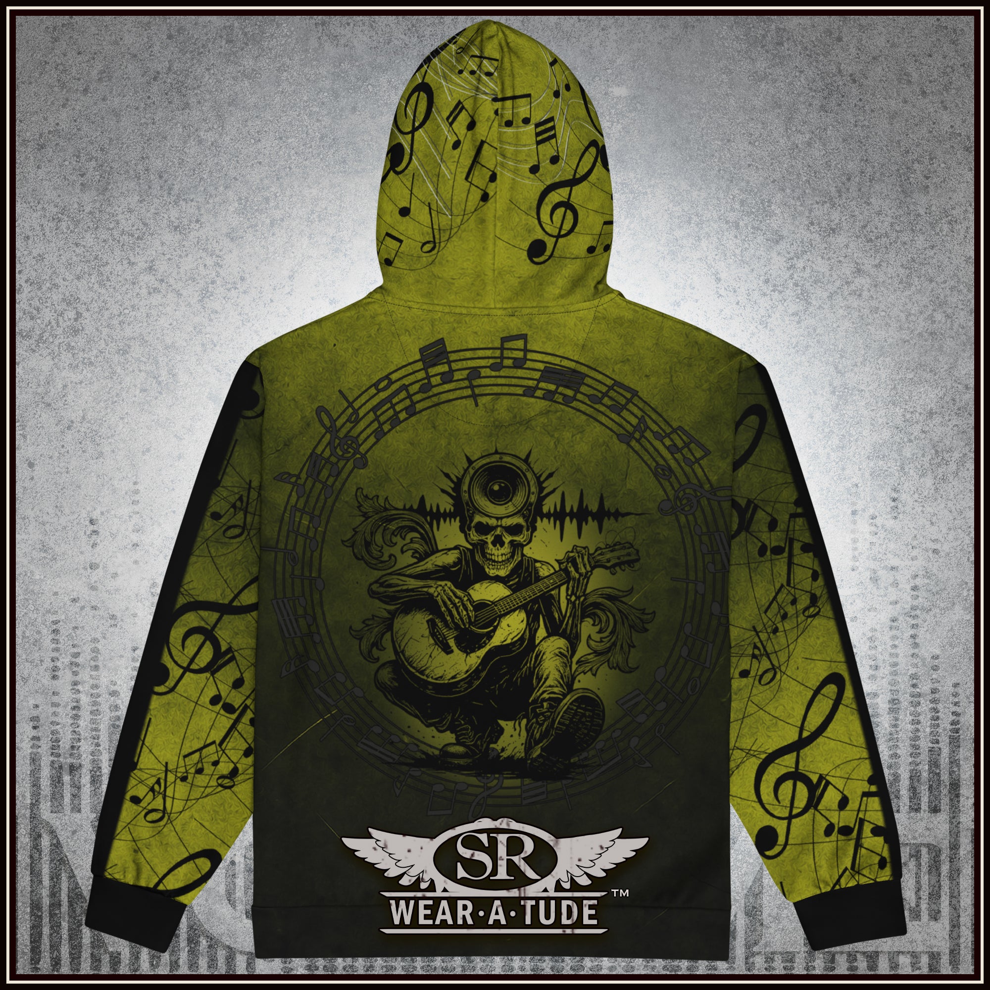 Mind Your Music, Ectoplasm Green, Zip Hoodie